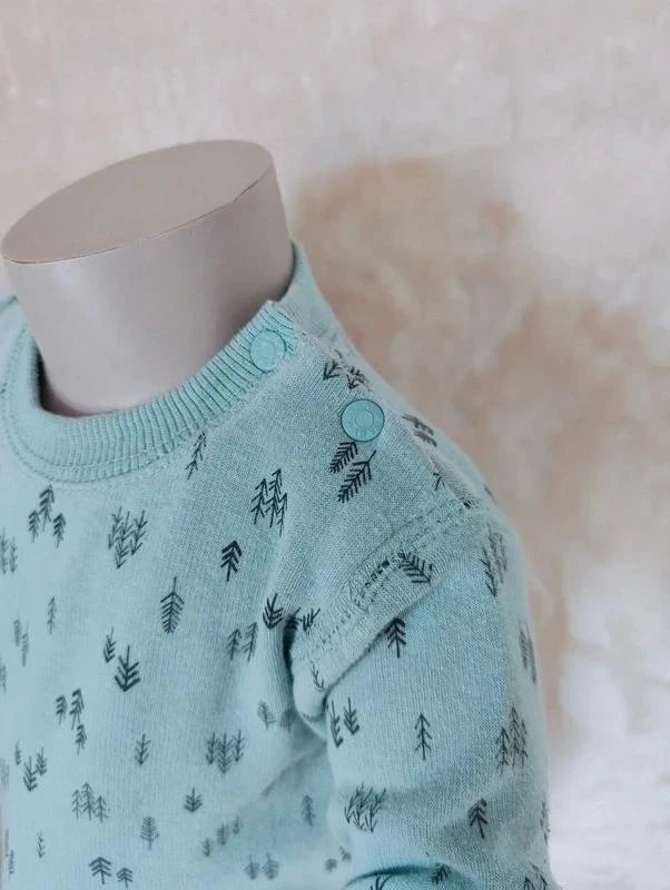 💎Blue sweater with warm interior patterns • 3-6 months • Zeeman 💎 – photo 3